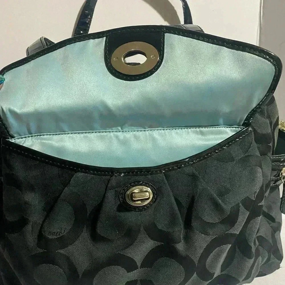 Coach CC signature print canvas logo satchel handbag - Picture 5 of 12